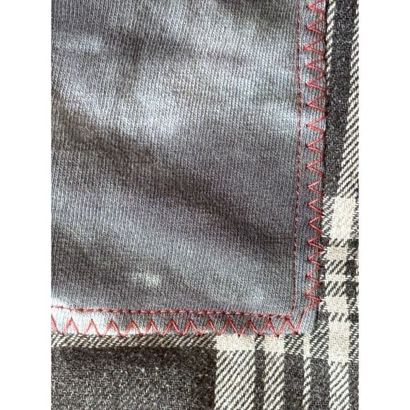 POISON Ride Like The Wind Upcycled Grunge Flannel Shirt 80s Retro Vintage Size M - Picture 12 of 13